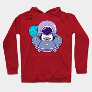 Cute Astronaut Spaceship Hoodie